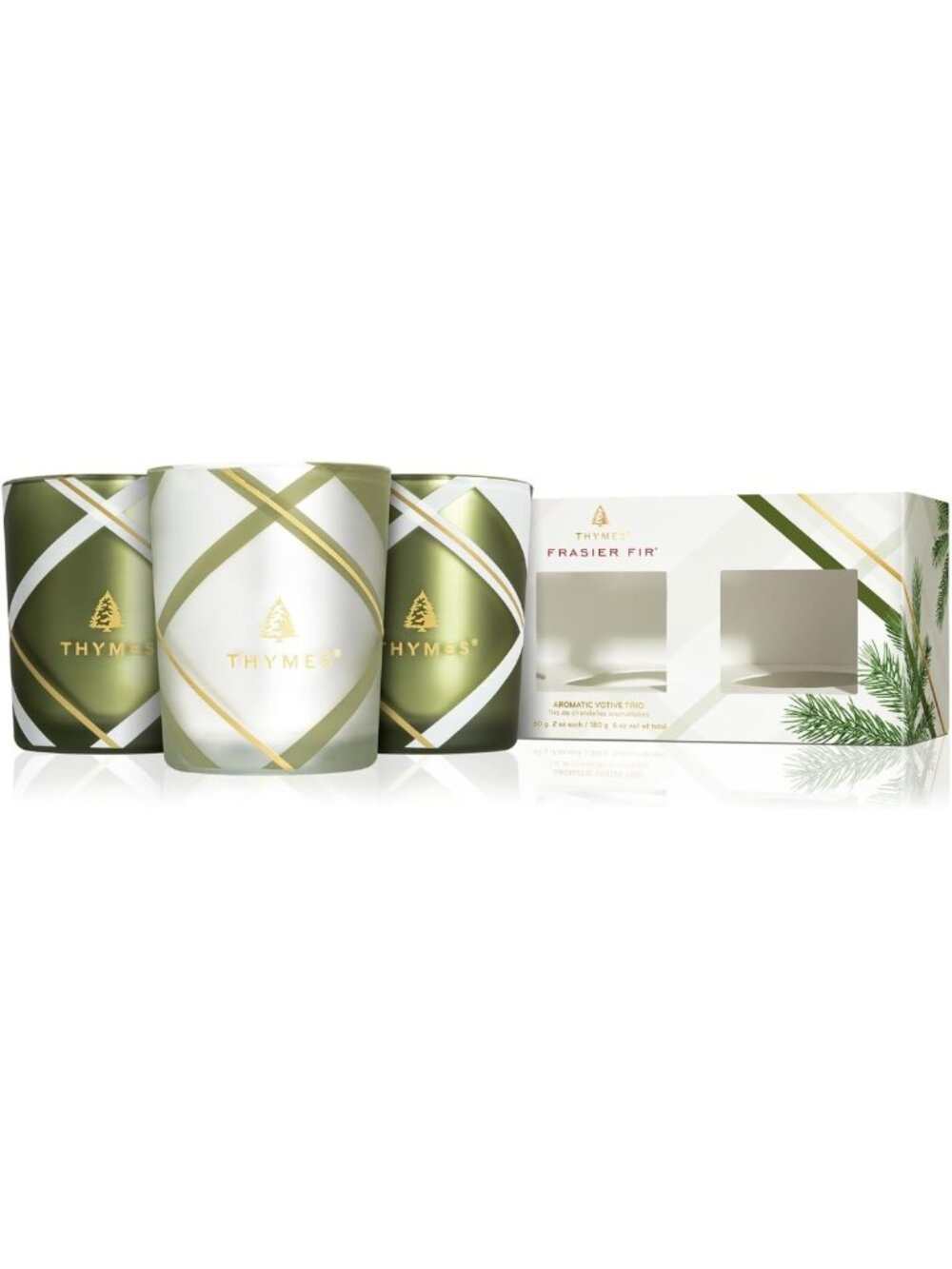 Luxury Scented Votive Candle Set – 3 Aromatic Candles with Fir, Cedarwood